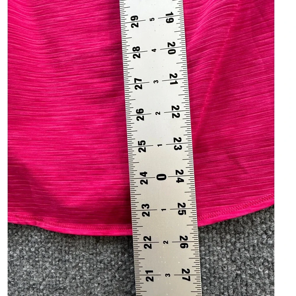 Athleta Womens Pink Space Dye Long Sleeve Scoop Neck Thumbhole Active Top Small - Picture 9 of 10